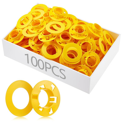 100 Pcs Polypropylene Bushings for 2X4'' Metal Studs, 1.30'' Hole Diameter, Protec