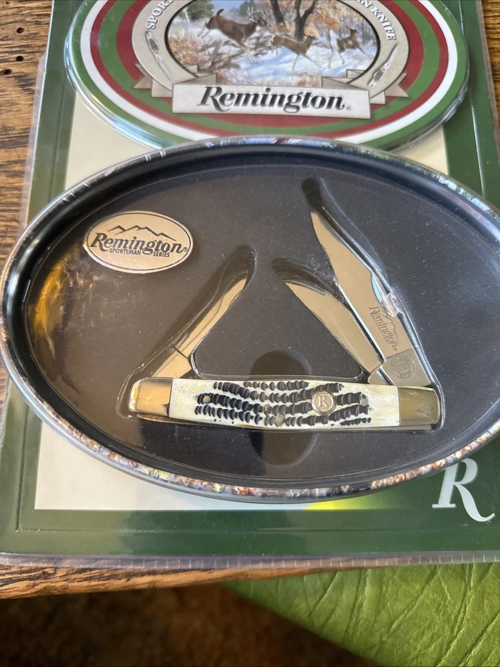 Juego de cuchillos de colección Remington edición limitada serie Sportsman Stockman Ciervo Nuevo de Lote Antiguo Foto 2 de 4