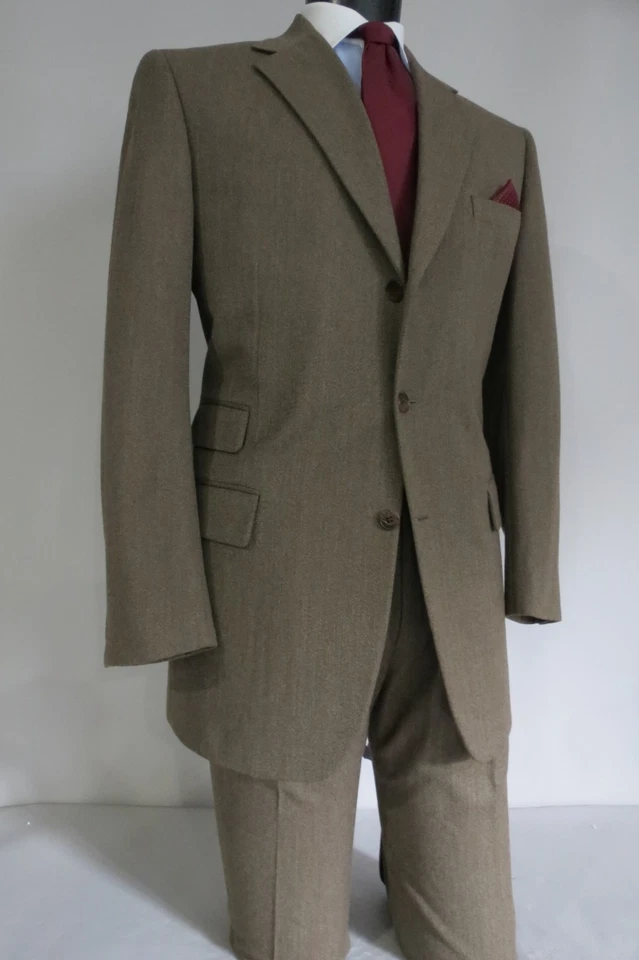 VTG Paul Stuart Union made USA Westgate heavy Thornproof tweed full suit 42 43 L - Image 4 of 4