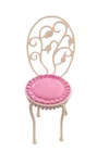 Barbie Pink & White Dining Room Accent Or Vanity Chair Vintage