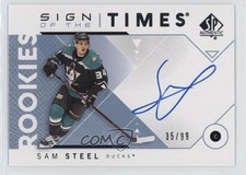 2018-19 SP Authentic Sign of the Times Rookies 35/99 Sam Steel #SOTR-SS Auto lk8
