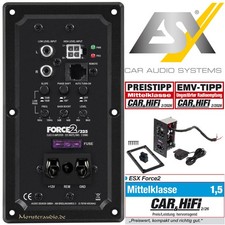 ESX FORCE2/325 Watt Mini Einbau-Verstärker Digital Endstufe für Aktivsubwoofer