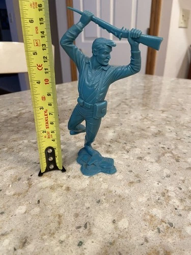 Vintage Louis Marx & Co. 1964 6" Civil War Union Soldier Plastic Figure VGC!