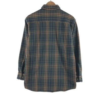 Vintage 90'S-00'S St. John's Bay long-sleeved flannel plaid shirt