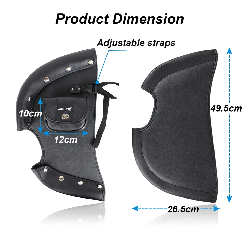 Engine Guard Cover Soft Lowers Chaps Leg Warmer Bag for Indian Chief 2014-2023 - Image 3 of 4