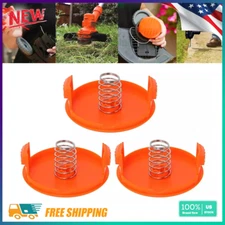 3 PACK Spool Cap & Spring 385022-03  Fit Black and Decker AFS Trimmers