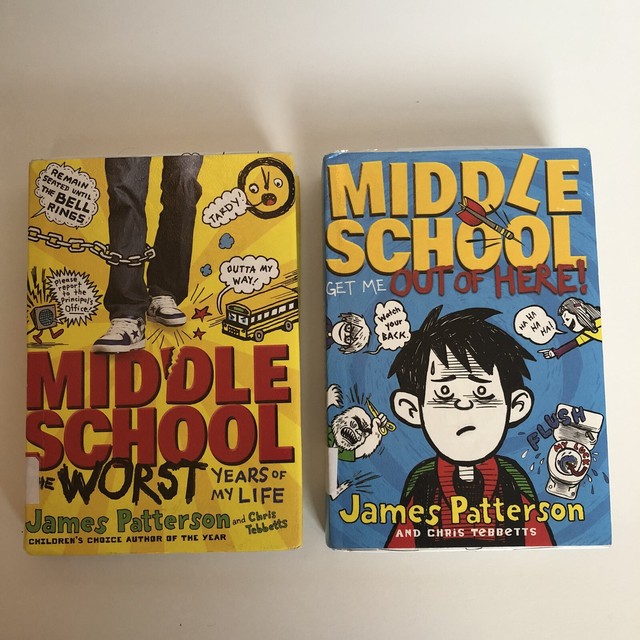 2 Middle School Series Hardcover James Patterson Books eBay