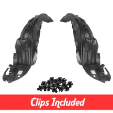 Front Left & Right Fender Liner Set w/ Clips For 2003-2008 Toyota Matrix