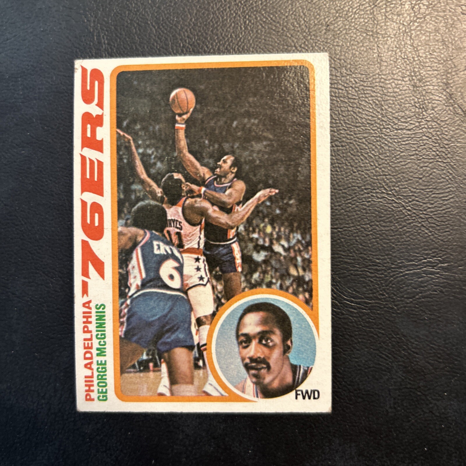 #90 George McGinnis Elvin Hayes Philadelphia 76ers, 1978-79 Topps Cb14-3