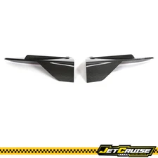 Fits 21-23 Tesla Model S V Style Rear Bumper Splitters Aprons Gloss Carbon Fiber