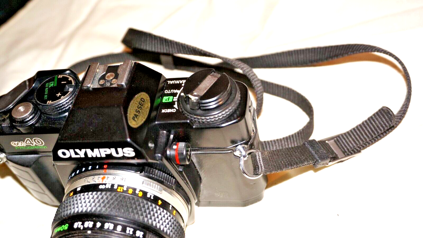 Olympus OM40 Program 35mm Film Camera with Olympus 50mm F/1.8 Zuiko