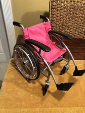 Battat Our Generation Pink Wheelchair Handicapped Chair