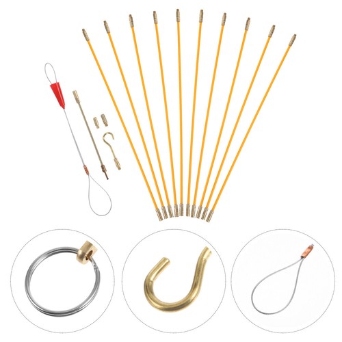 Wall Cable Set Fiberglass Wire Pull Rods Fish Tape for Pulling Cables - 第 3/12 張圖片