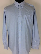 GEORGE PERFORMANCE  EASY CARE MEN'S Sz L QUALITY COMFORTABLE NICE DRESS SHIRT