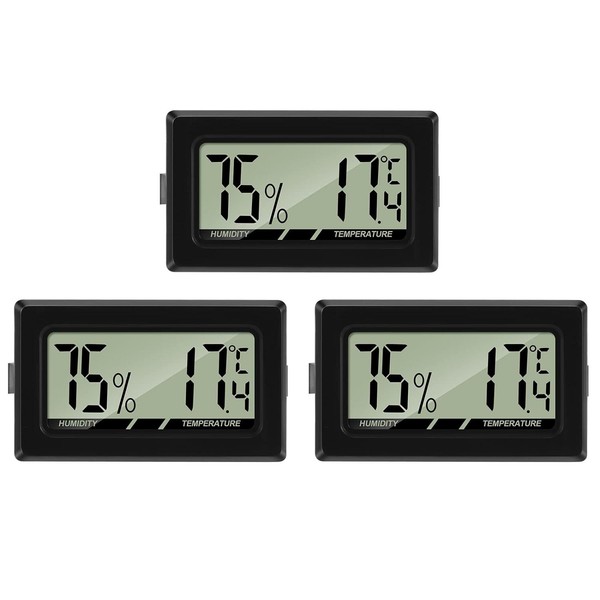 Thlevel Mini Digital Thermometer Hygrometer Temperatur Luftfeuchtigkeit 3 StüCk-image