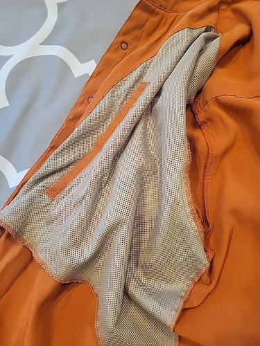 5.11 Tactical Mens Large Snap Button Up Shirt Plaid Conceal Pockets Orange - Picture 16 of 24