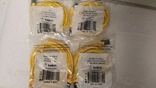 Lot of 4 Belkin Snagless CAT6 Patch Cable RJ45M/RJ45M 7 Yellow A3L980-07-YLW-S