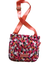 VERA BRADLEY Lighten Up Slim Flap Crossbody Pixie Confetti Coral Multicolor