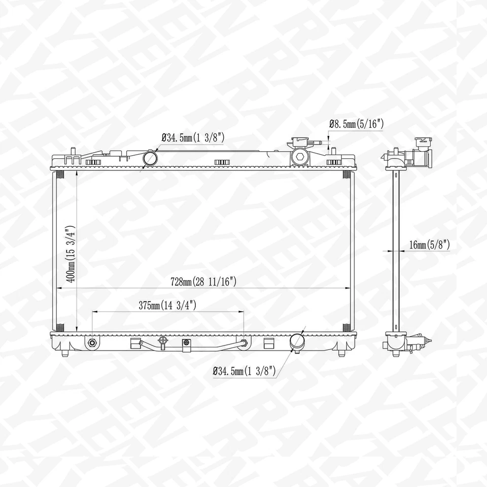 2917 Radiator For 2007 2008-2011 Toyota Camry Base CE SE LE XLE Hybrid 2.4L 2.5L Foto 3 de 3