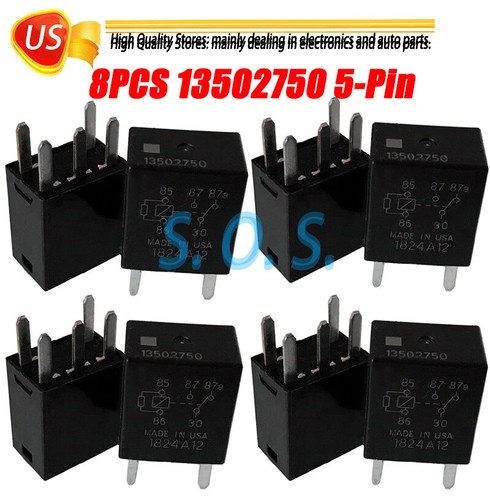 5 pezzi 12V 30A 5 pin relè, SPDT multiuso relè standard per impieghi
