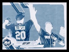 2020 Panini Donruss Pete Alonso Mets GET UP! Printing Plate 1/1 SSP Mets