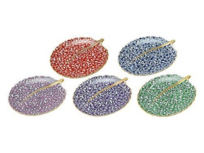 Yamashita Craft 45026270 Small Plate  5 Colors  Octopus Arabesque φ4.3 x 3.4 x H