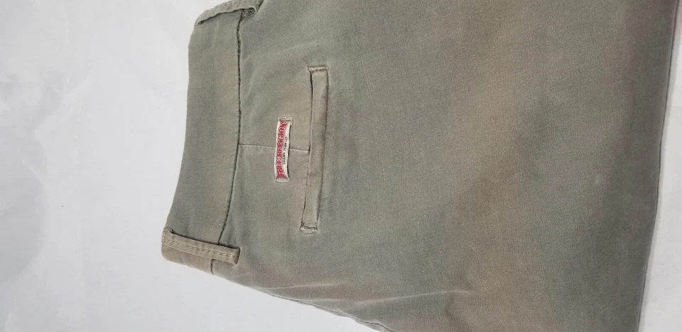 Pantalones Cortos True Religion Verde Oliva 27 Lino Hombres Algodón Spandex PLS LEER Foto 3 de 4