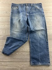 Carhartt Jeans Mens Relaxed Fit Straight Leg Light Wash Denim Blue sz unknown