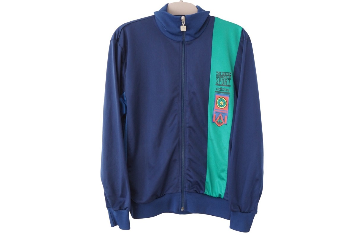 Vintage ADIDAS Track Jacket Size M navy blue 90s sport made Vintage ADIDAS Track Jacket Size M navy blue 90s sport made