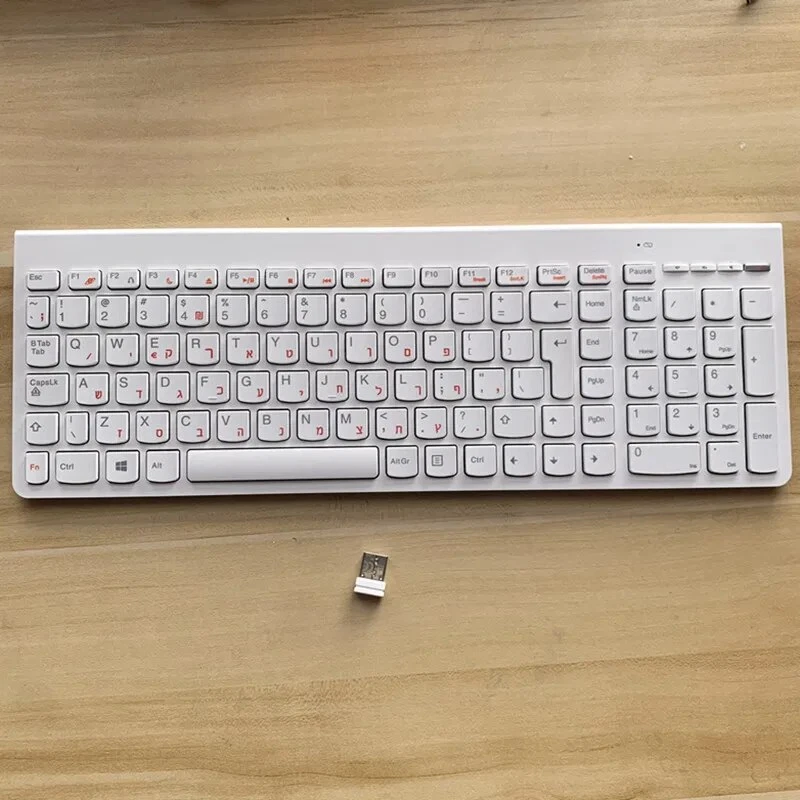 SK-8861 Wireless keyboard for Lenovo Hebrew keyboard Chocolate keyboard - Image 2 of 4