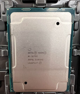 1x Intel Xeon w-3175x CPU processor 28cores 56 threads 3.10-3.8ghz 255w lga3647