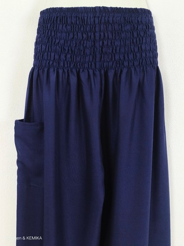 Ladies Smock Harem Pants Bohemian Boho Hippie Aladdin Yoga Genie Trousers HPC - Picture 9 of 20
