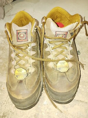 Skechers 76068ew steel toe work boot size 9.5 | eBay