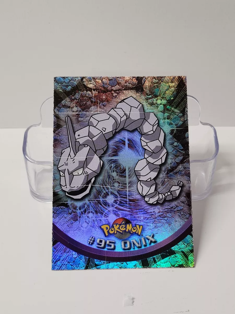 Pokemon Topps Onix #95 - Rainbow Foil 1st Print (MP)