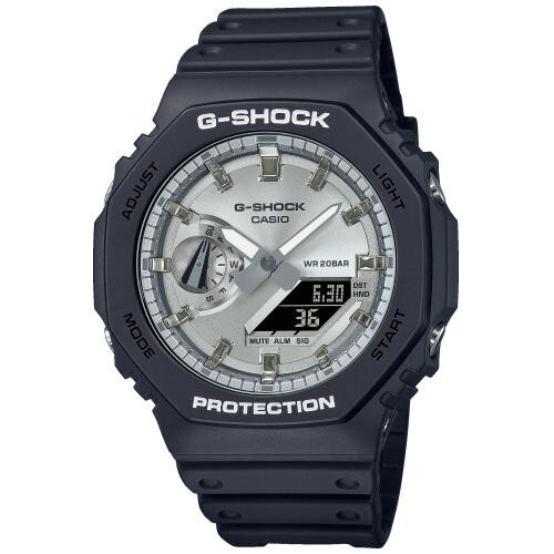 CASIO G SHOCK GA-2100SB-1A ESFERA PLATEADA Y NÚCLEO DE CARBONO NEGRO WR 200M NUEVO - Imagen 1 de 8
