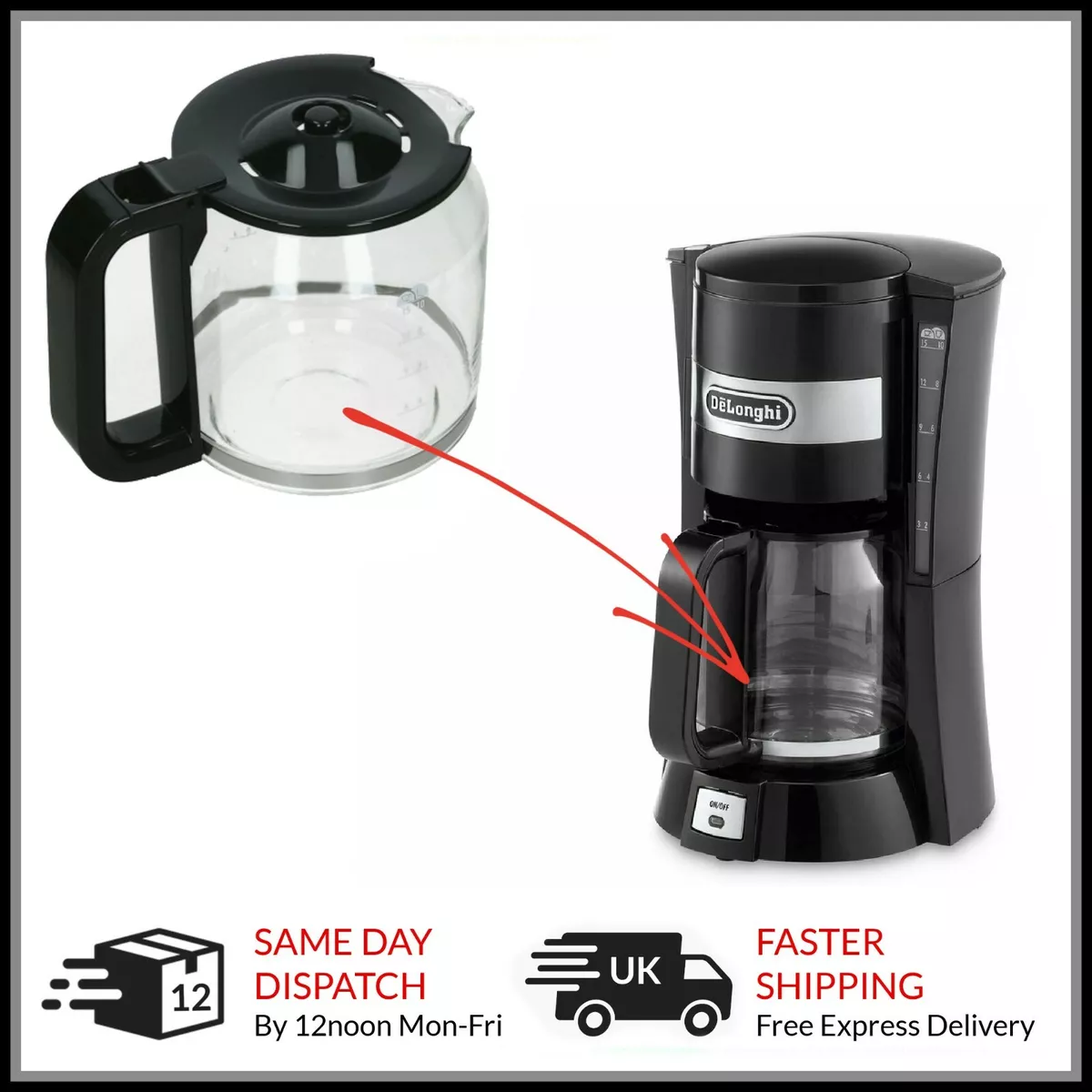 Delonghi coffee top maker filter