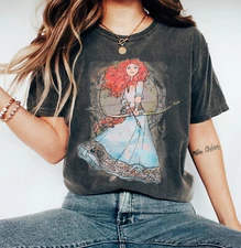 Disney Brave Merida Watercolor Nouveau Graphic Unisex Adult Kid Shirt 662015