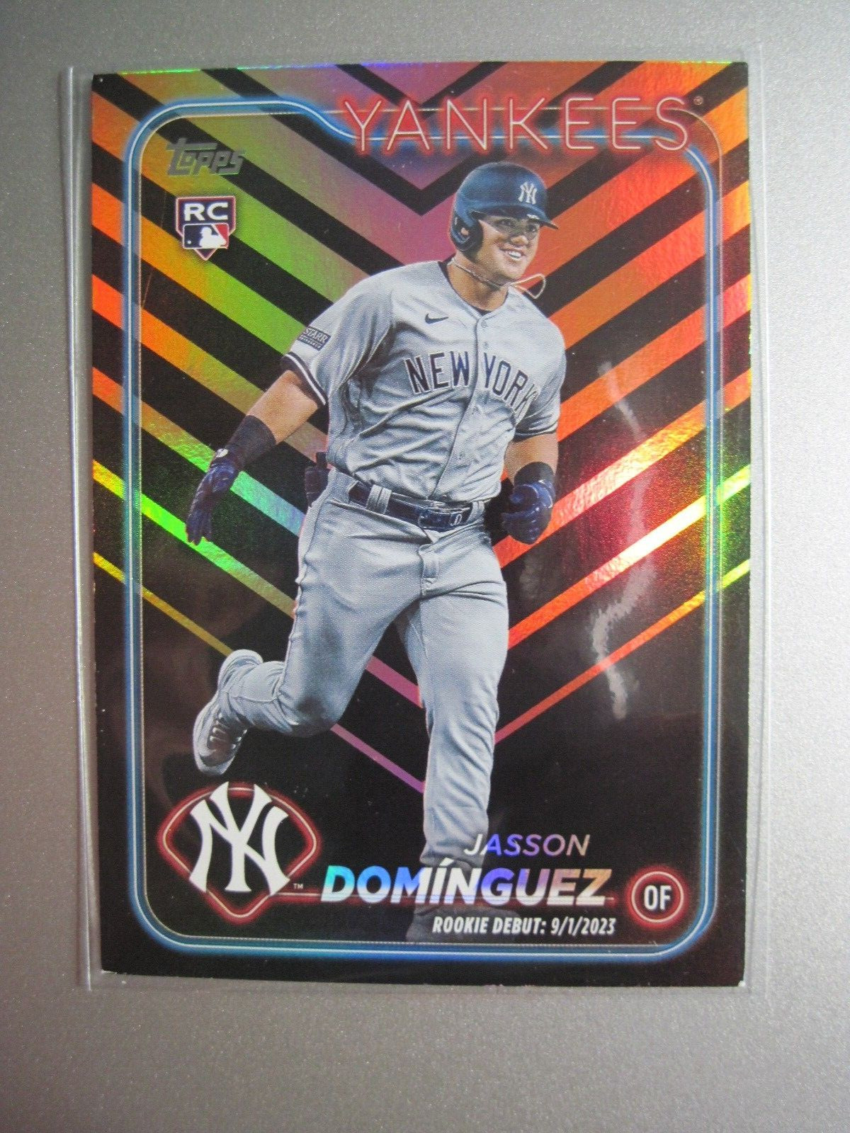 2024 Topps Update Halloween Orange and Black Foil #US175 Jasson Dominguez