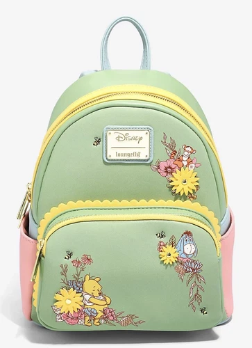 Loungefly Disney Winnie The Pooh Hundred Acre Wood Friends Floral Mini Backpack