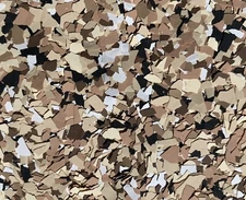 FLAKES CHIPS FOR EPOXY FLOORS SADDLE TAN  MIX 50 LB Box