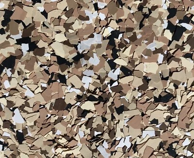 FLAKES CHIPS FOR EPOXY FLOORS SADDLE TAN MIX 50 LB Box