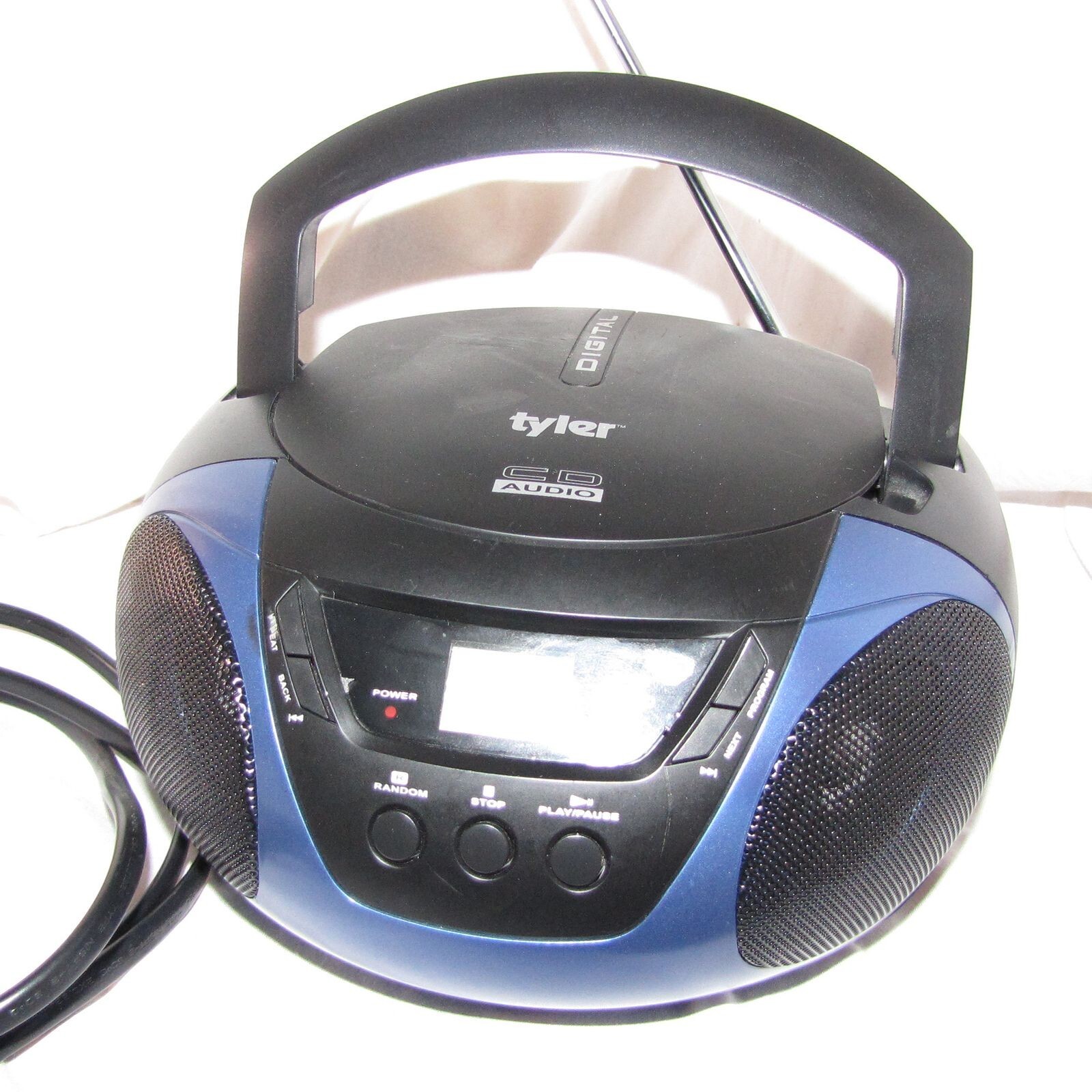 Tyler CD Player AM/FM AUX Boombox Radio AC Rural Off Grid Homestead 3.5 Small