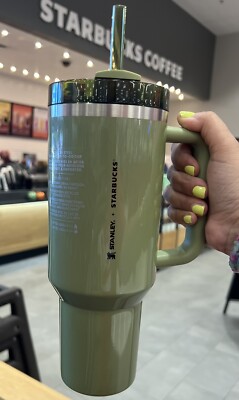 Starbucks X Stanley Fall 2024 Pearl Olive Green 40 Oz Tumbler New Last One  | eBay