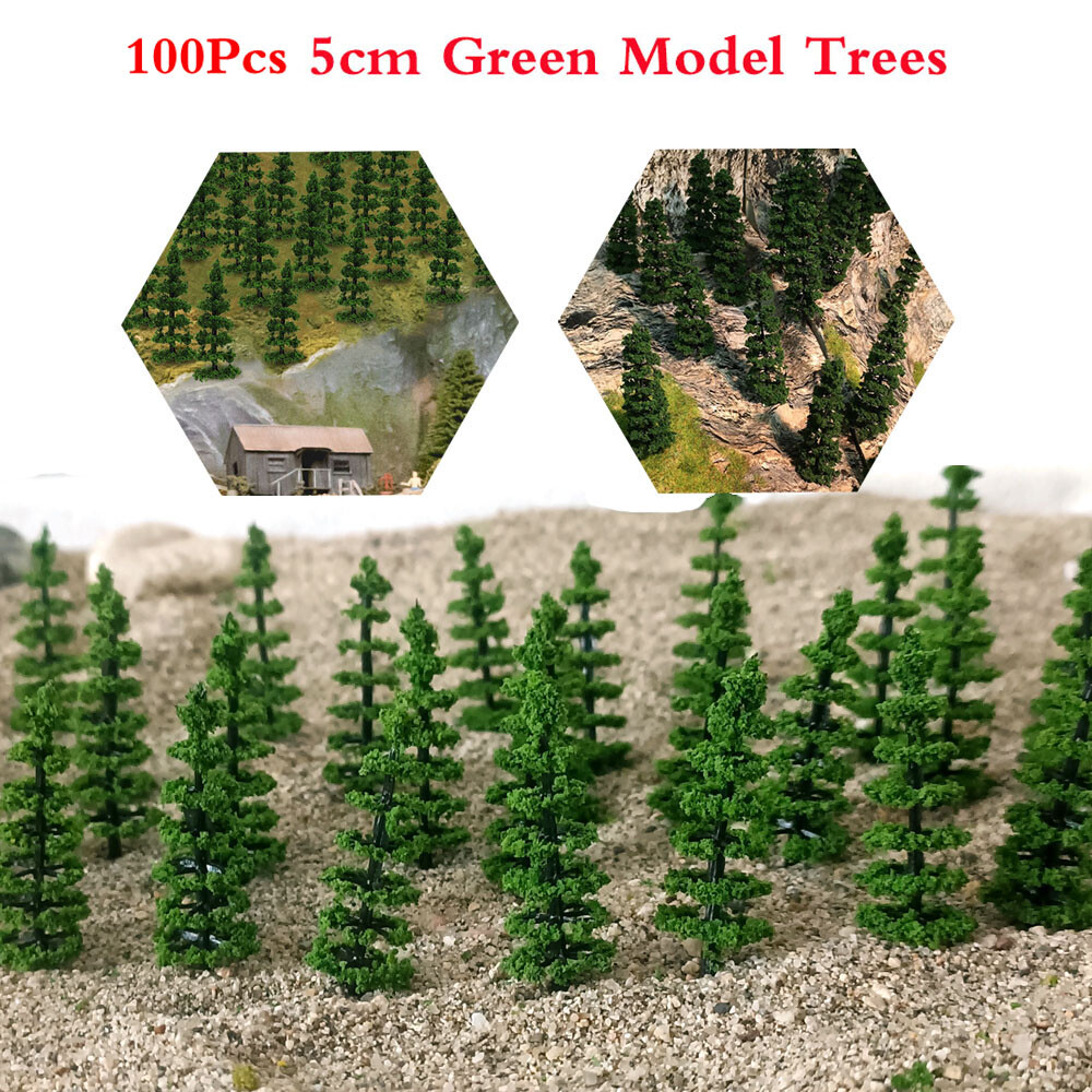 Model Train Trees Kit Ho Train Accessories 10-Pack 6 Inch Model Pine Trees - HO Scale ...