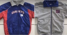 NEW YORK GIANTS Youth REVERSIBLE Winter Jacket by Reebok size L 14/16 NICE 
