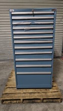 Lista Modular Steel Storage Cabinet 28 X 28 X 59 440 Lb Cap 12 Drawer Damaged