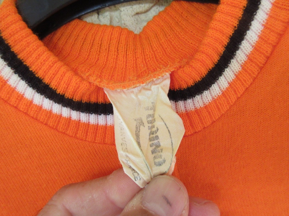 Maillot Cycliste Vintage Briquet BIC Des Années 70 - Orange Taille L - Turino