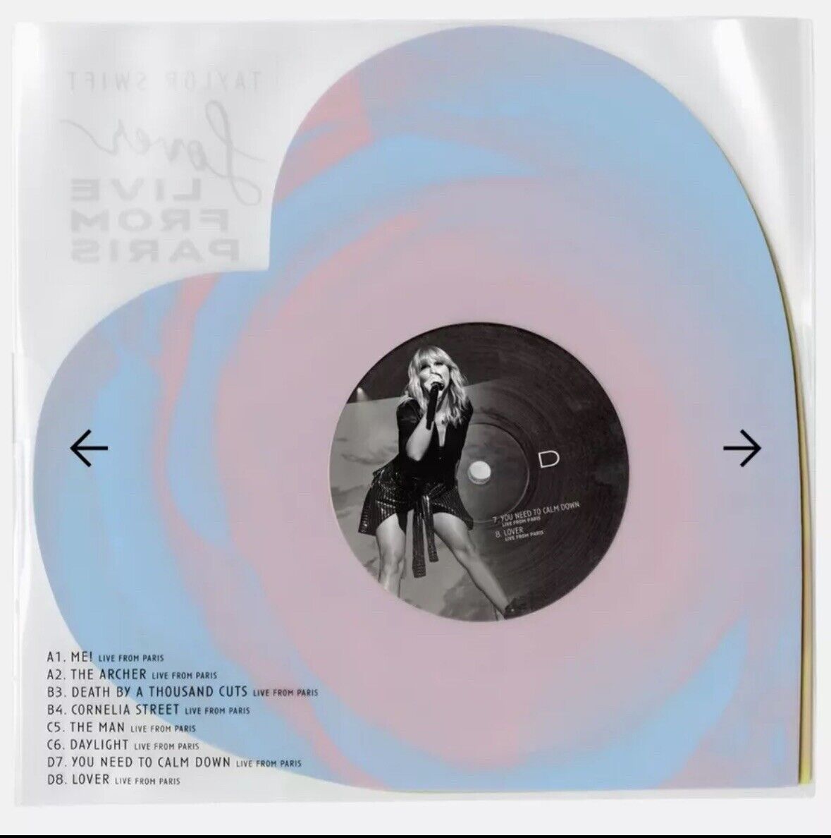 Taylor Swift - Lover Live From Paris (Heart Shaped 2025 Taylor Swift - Lover Live From Paris (Heart Shaped 2025