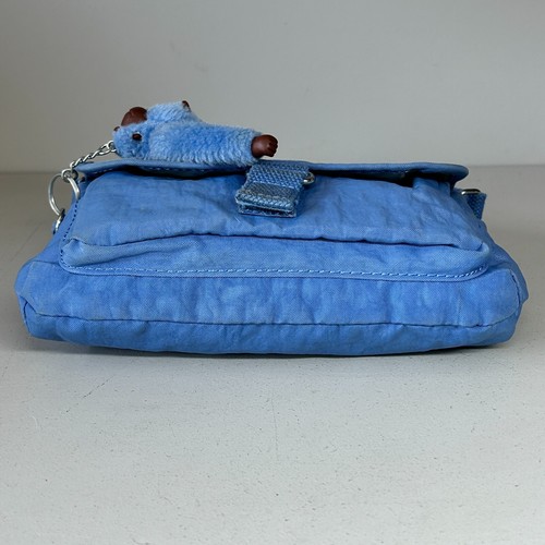 Kipling Local Small Crossbody Shoulder Bag Blue with Monkey Keyring - Picture 11 of 24