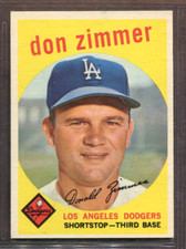 1959 Topps Set-Break #287 Don Zimmer EX-EXMINT *JAYSACE*